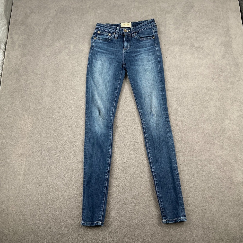 Big Star Jeans Womens‎ 23R Blue Denim Faded Stretch Streetwear Desi Skinny Leg